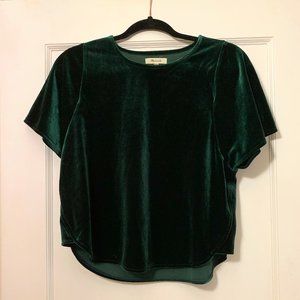 Madewell Velvet Butterfly Top